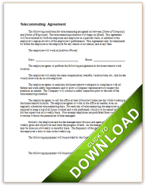 Telecommuting Agreement